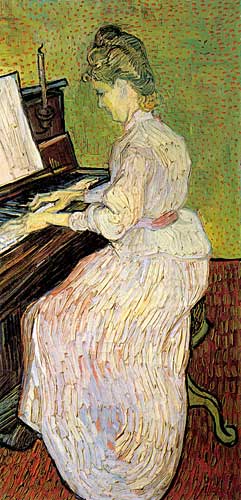 Vincent Van Gogh Marguerite Gachet at the Piano, Auvers-sur-Oise, June 1890