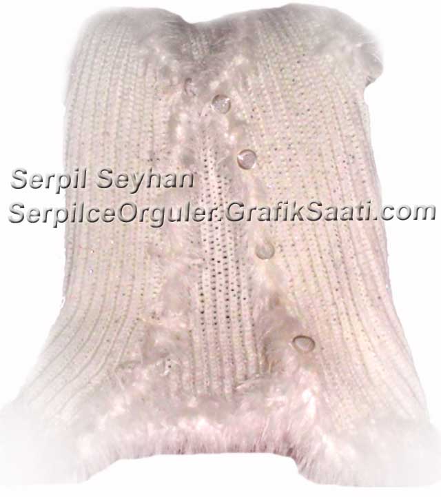 Serpilce.Beyaz yelek �rg�s� nas�l �r�l�r resimli anlat�m