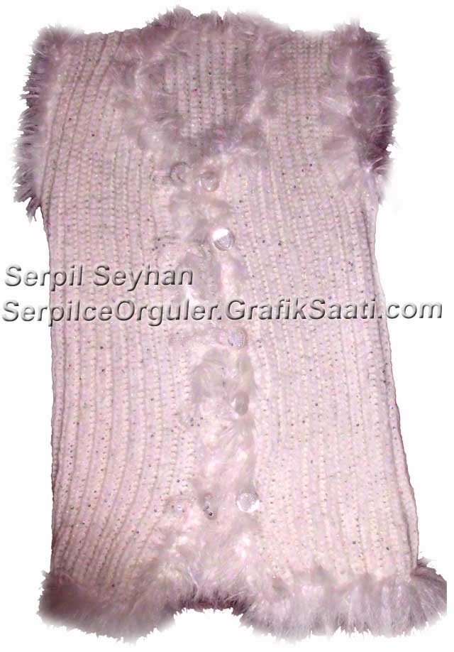 Serpilce.Resimlerle beyaz yelek �rg�s� tekni�i resimli anlat�m