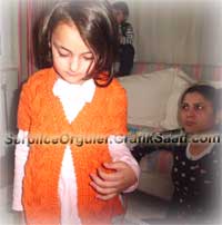 �zel tasar�m bolero yelek �rg� i�i