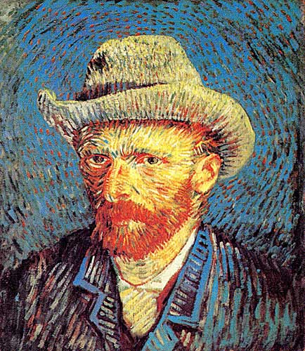 Vincent Van Gogh Self-Portrait with Grey Felt Hat, Paris Winter 1887