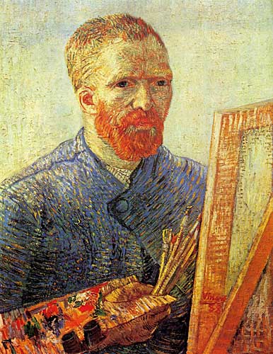 Vincent Van Gogh Self-Portrait in Front of the Easel Paris early 1888