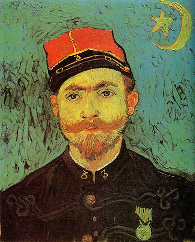 Van Gogh  Portrait of Milliet Second Lieutenant of the Zouaves Arles late September 1888