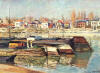 Oscar Claude Monet Barges Mavnalar 1874