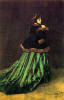 Oscar Claude Monet Camille, or, Lady in a Green Dress, 1866 Yeşil elbiseli bayan