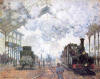 Oscar Claude Monet Gare Saint Lazare. 1877 Lazare Garı Tren istasyonu