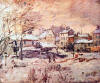 Oscar Claude Monet Impression of Snow at Sunset. 1874 Sunsetde Kar