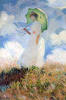 Oscar Claude Monet Lady with a Parasol, Turned Towards the Left. 1886 Şemsiyeli Kadın yryşten dnerken