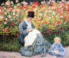Oscar Claude Monet Madame Monet and Child. 1875 Bayan Monet ve ocuk