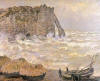 Oscar Claude Monet Rough Sea, Etretat. 1883 alkantılı Deniz