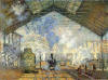 Oscar Claude Monet Saint Lazare Station. 1877 Saint Lazare istasyonu