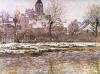 Oscar Claude Monet Snow Effect at Vetheuil. 1878 Vetheuilde kar etkisi
