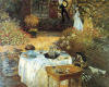 Oscar Claude Monet The Luncheon. 1873 ğle yemeği