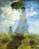 Oscar Claude Monet The Walk Lady with a Parasol 1875 Şemsiyeli kadın yrrken