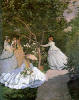 Oscar Claude Monet Women in The Garden, 1866-67 Bahede kadınlar