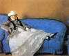 Mavi Kanepede Oturan Bayan Ed. Manet, Mme Manet on a Blue Couch, 1873