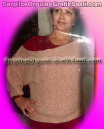 Serpilce.ile Serpilce �rg�ler �rg� modelleri �rnekleri krem rengi sala� kazak �rg� teknikleri
