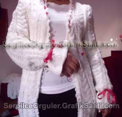 Serpilce.ile Serpilce �rg�ler �rg� modelleri �rnekleri k�rm�z� kurdeleli beyaz y�n h�rka